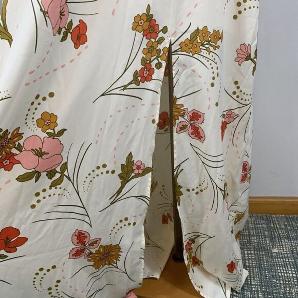 Modcloth NWT Women's White Floral Nostalgia Queen Halter Maxi Dress Plus Size 22 - Picture 5 of 13